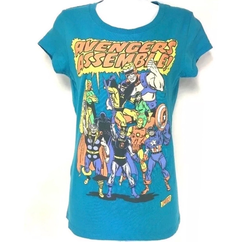 Marvel Heroes Avengers Fin Fitted T-shirt